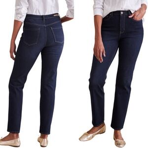 Soft Surroundings | Ultimate Denim Straight Leg Jeans Sz 14 NEW